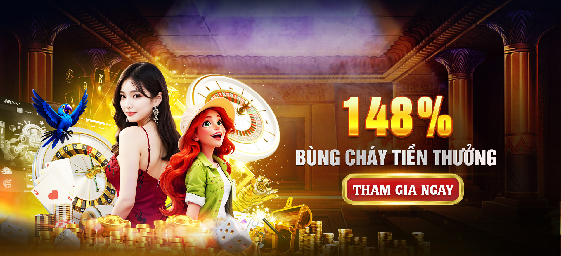 Hình ảnh quảng cáo của tt128 hiển thị nền tảng và các lợi ích